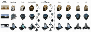 NeAR: Coupled Neural Asset-Renderer Stack